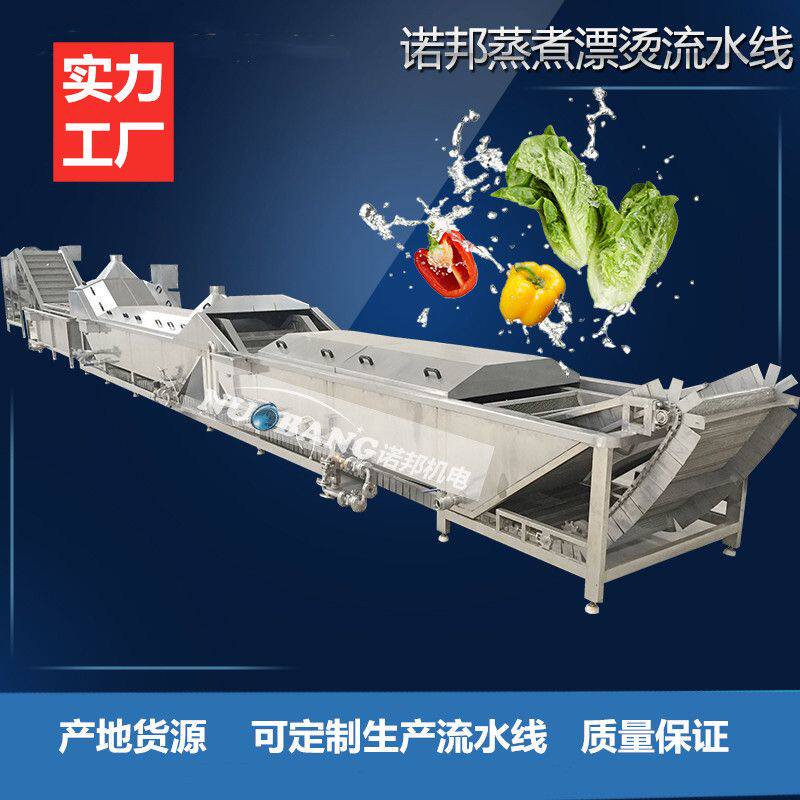 诺邦现货不锈钢果蔬漂烫机 海带漂烫冷却加工生产线 山楂漂烫机器