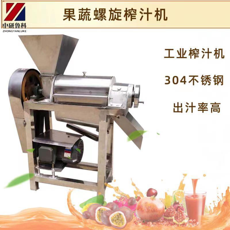 商用柚子香椽榨汁机 中草药螺旋挤汁机 樱桃山楂去核打浆设备
