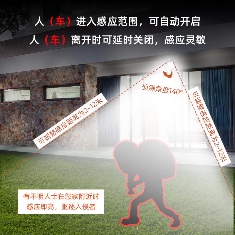 人体感应投光灯LED红外投射灯户外防水楼道车库监控补光DS30W100%