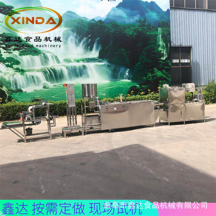 全自动豆腐皮机生产视频 液压压制厚薄可调 不锈钢材质一机多用