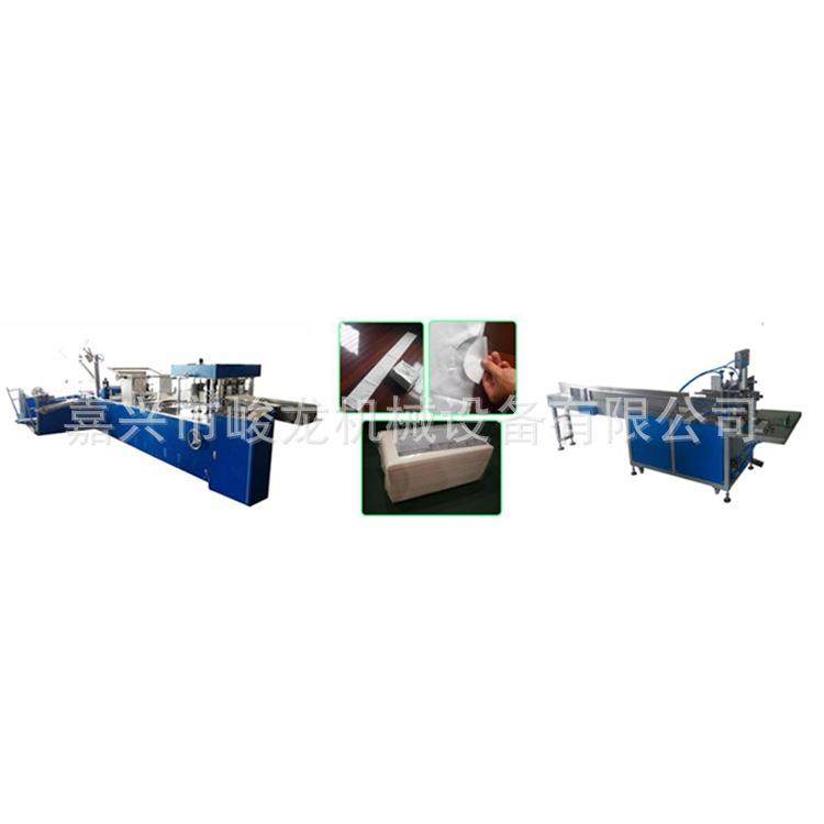 1JL-Z350型全自动拨叉式冲口、打虚线一次性无纺布床单洞巾折叠机