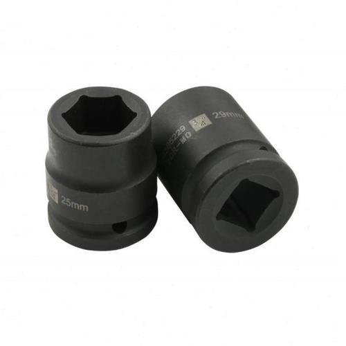 波斯3/4气动套筒头19mm重型风炮短套筒外六角套筒配件风动套筒