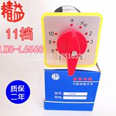 11位电源切换开关精工品质现货 5型电容柜10路开关 LW5D 16L6560