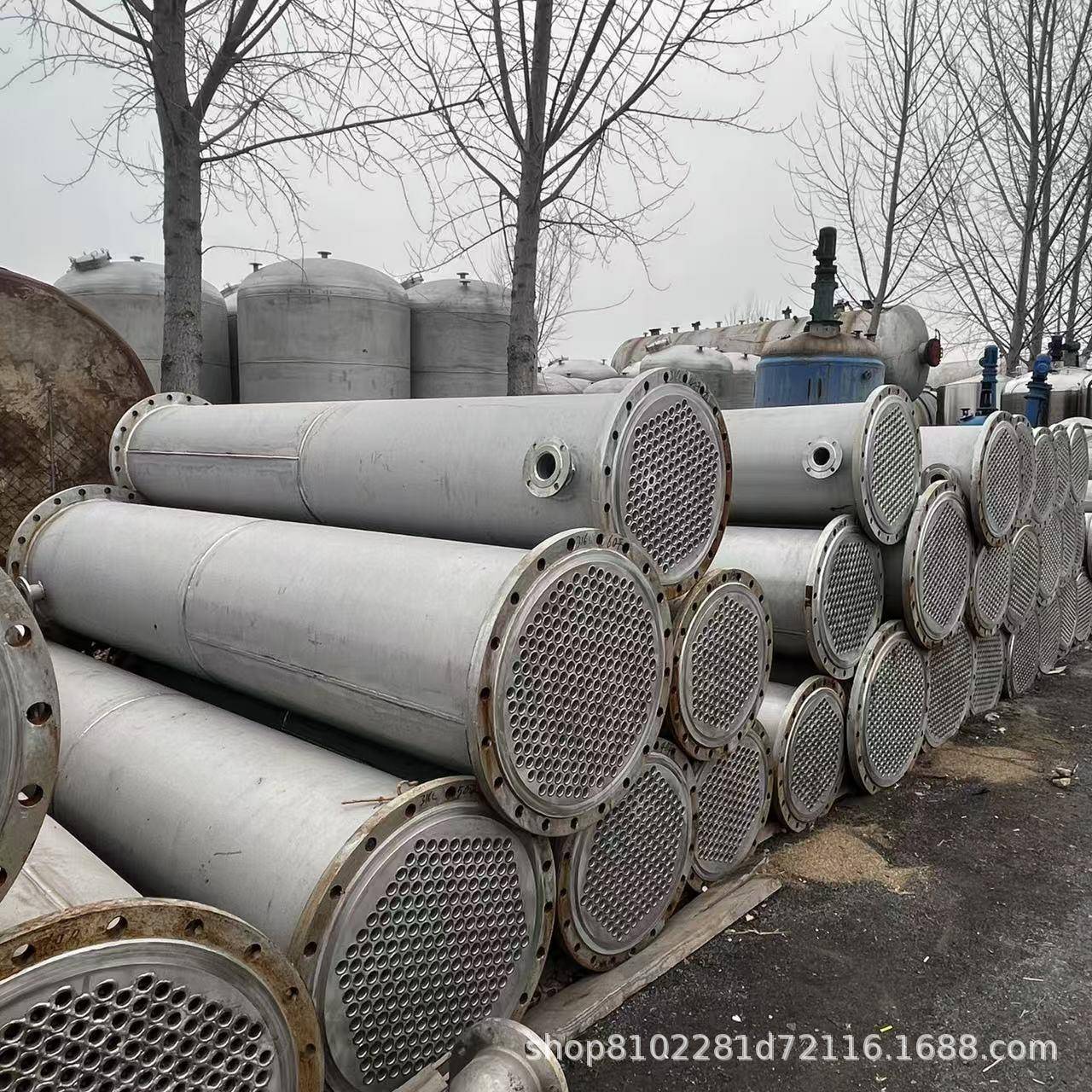 316不锈钢列管式冷凝器304不锈钢钛材列管式换热器化工制药设备