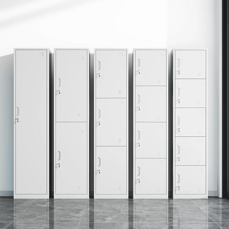 单门更衣柜员工储物柜商用铁皮柜办公室档案收纳柜家用简易换衣柜