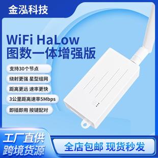 WiFiHaLow图数一体增强版3公里距离传输模块无人机图传数传模块