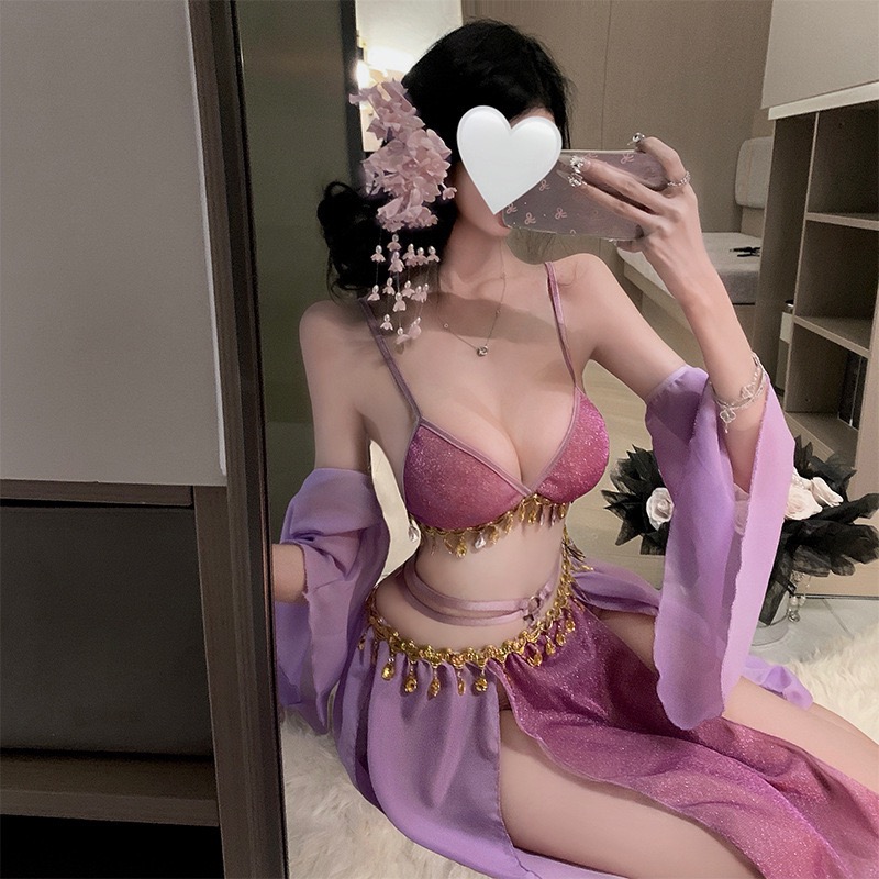 西域风情复古汉服性感睡裙女夏季