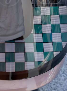 九号电动车C80c/C85c/Cz90前透明面板保护垫置物垫装饰改装配件