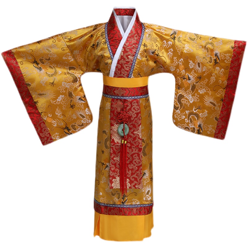 儿童古装汉服男童唐朝太子汉朝明朝古代皇帝皇上龙袍大王表演服装