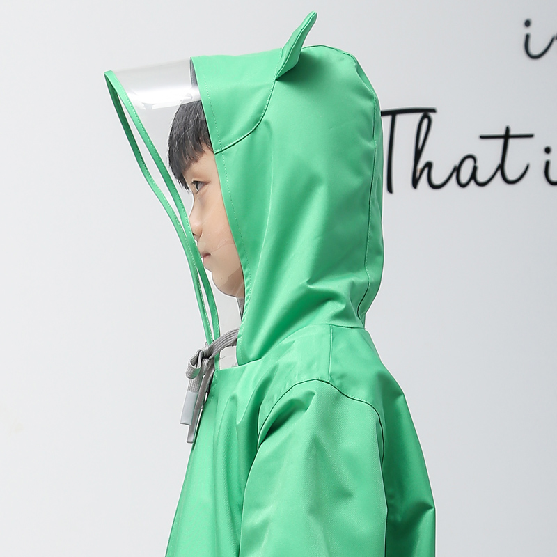 儿童雨衣带书包位男童可爱长款中小学生上学宝宝雨披女童大童加厚