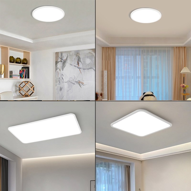 全光谱儿童护眼吸顶灯led超薄客厅书房卧室灯铝材极简圆形灯具RG0