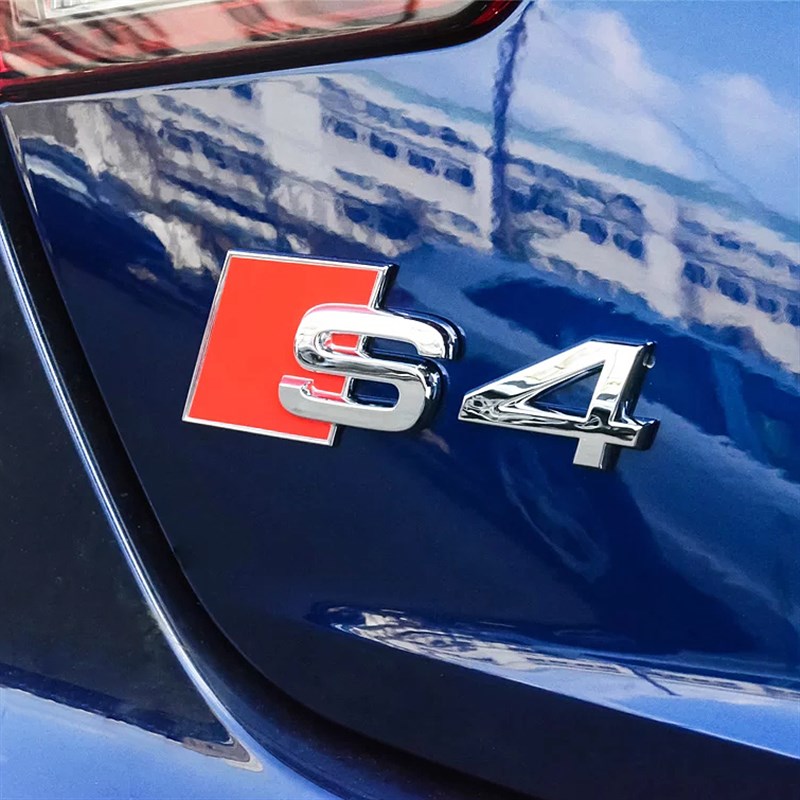 奥迪排量标车标改装尾标四环车贴侧标S3S4S5S6RSQ3RSQ5R8S7改装标