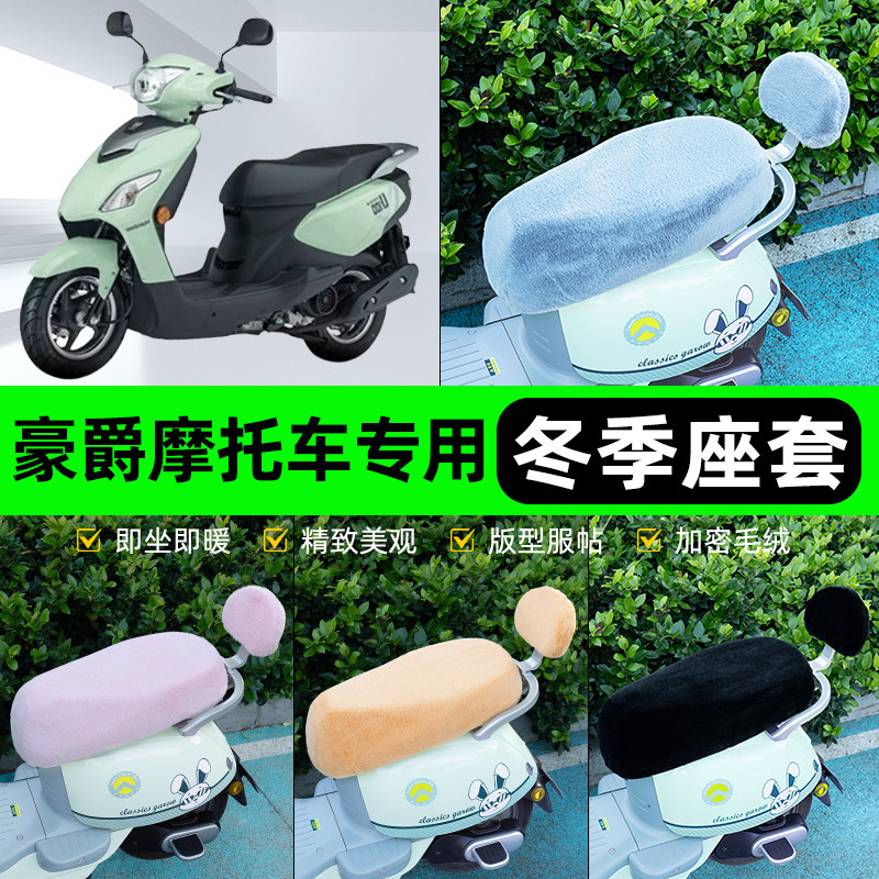 适用豪爵U100/HJ100T-11电瓶电动车冬座套坐垫套座位防水防晒装饰
