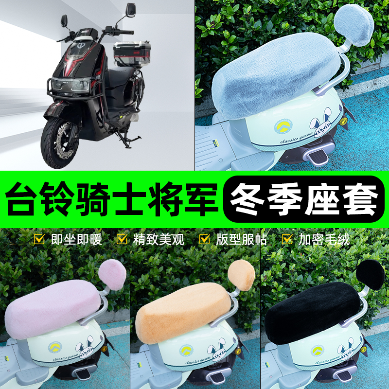 适用台铃骑士将军电瓶电动车冬座套坐垫套座位防雨防水防晒饰配件