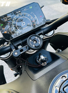 SETES机车手机骑行支架跑车街车复古车L通用快拆防震减震SP支架