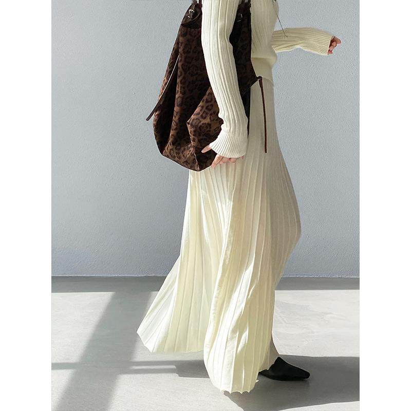 江左 法式高级感收腰显瘦针织打底套装女温柔半身裙两件套 100789,女装/女士精品,时尚套装,淘宝优惠券,粉丝福利购,淘宝优惠卷