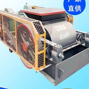 煤矸石電渣粉碎機 2PG400×250對輥破碎機 大型石英石對輥制砂機
