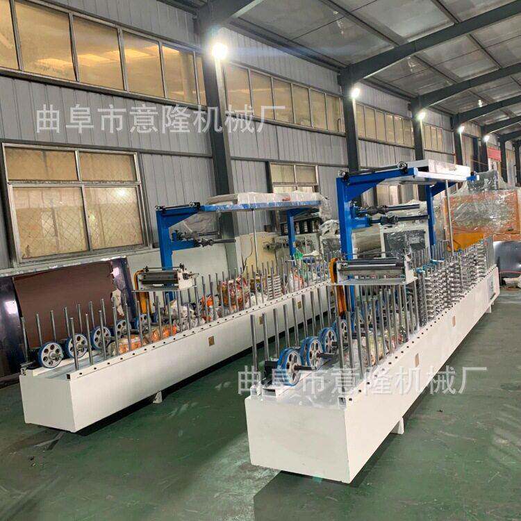 支持来样木塑线条覆膜机 竹木护墙板PUR热熔胶包覆机价格低
