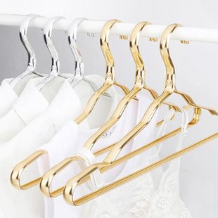 铝合金衣架家用晾衣撑加粗晒衣挂钩衣架简易衣橱轻奢防滑无痕撑子