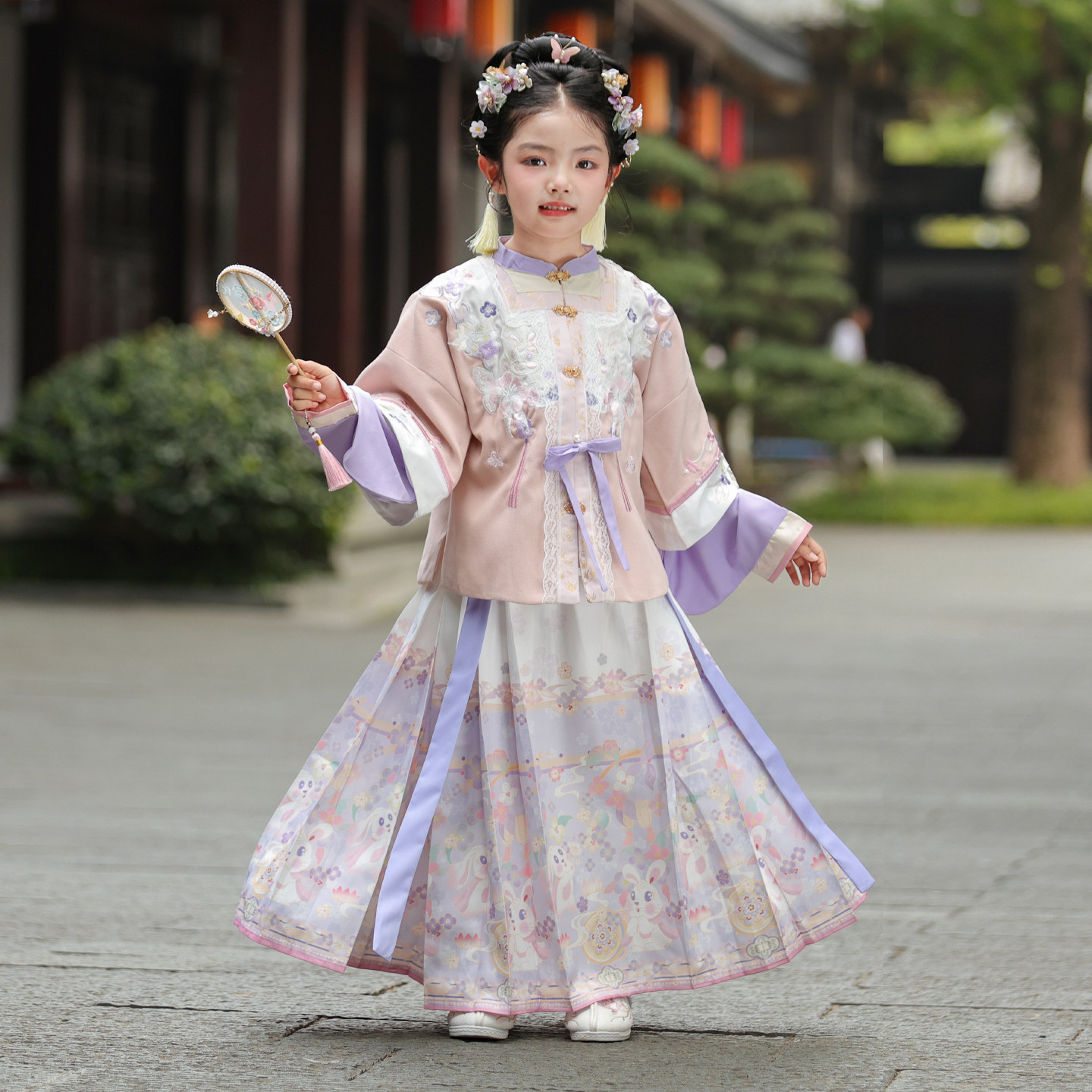 2026新款女童汉服明制贵女套装图片