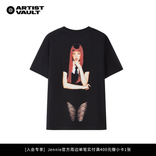 Jennie官方周边Ruby一周年快闪同款Ruby CuriosityT恤