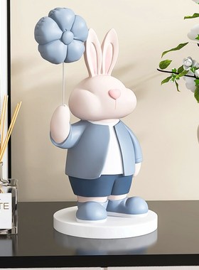 兔子摆件客厅电视柜家居装饰品桌面酒柜办公室兔年房间女生日礼物