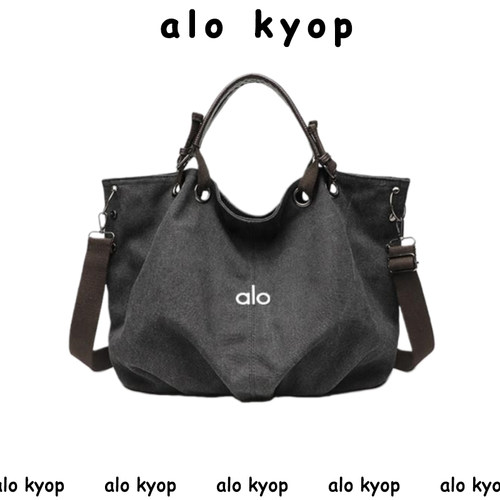 【官方直营】alo kyop托特包大容量帆布通勤手提包单肩斜挎包时尚