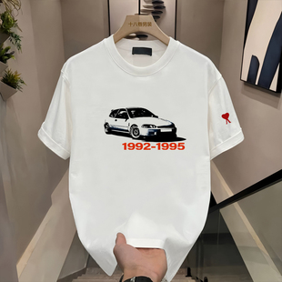 【官方直营】Ami fien棉涤字母短袖圆领不易褪色男装宽松印花休闲