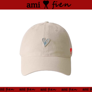 【官方直营】Ami fien爱心软顶鸭舌帽春夏季圆脸方脸可戴棒球帽潮