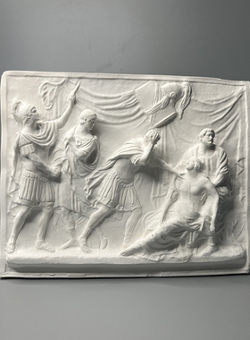 欧式复古罗马立体装饰画艺术扩香石膏像桌面装饰摆件生日礼物礼品