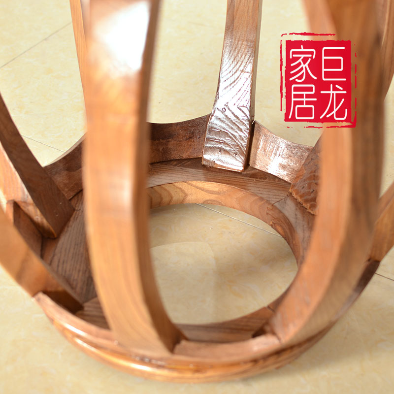 马鞍凳长条凳全实木凳仿古鼓凳榫卯结构中式小矮凳便携式小凳古凳