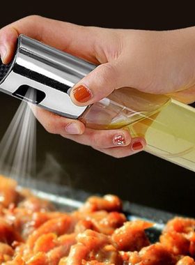 304不锈钢BBQ烧烤喷油瓶玻璃油壶厨房喷瓶喷油瓶ABS喷油壶
