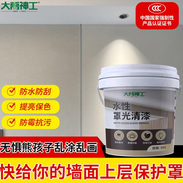 罩面漆水性透明光油室内墙面乳胶漆墙绘保护漆外墙防水清漆罩光漆