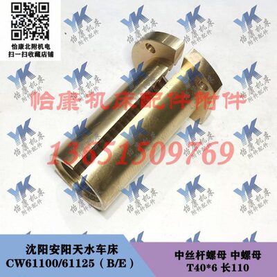 沈阳安阳天水车床 CW61100 CW61125 中螺母 5015 T40x6 中螺母座