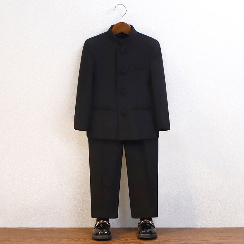 男童西装中山装套装中国风儿童主持朗诵演出钢琴礼服六一唐装汉服