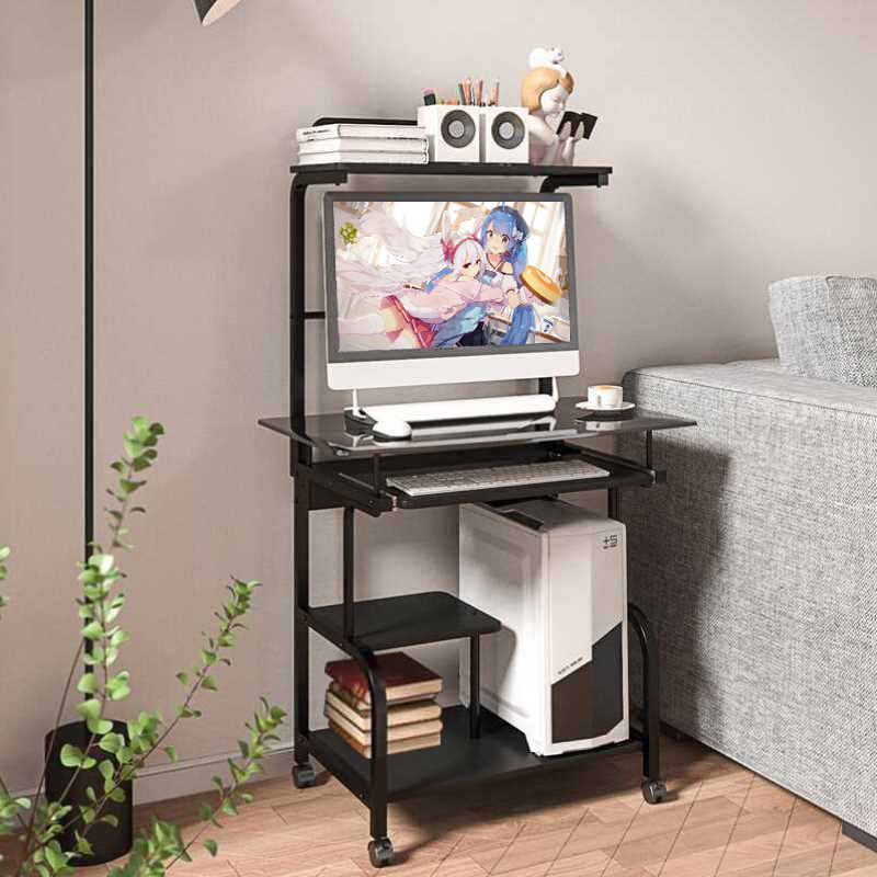 可移动电脑台式桌子床边桌家用简易书桌卧室学生迷你电脑桌小尺寸