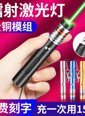 售楼射笔busb充电绿光远射激光笔红外线逗猫教鞭镭射激光灯手电筒