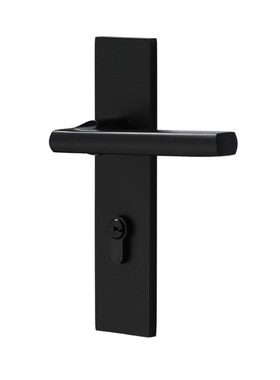 黑色室内卧室房门锁家q用房间实木门把手锁具通用型分体磁吸静音