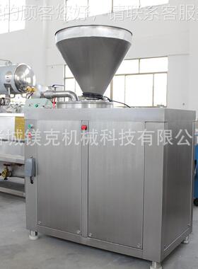 制作续火腿肠的器机 双管连动IDR液电压灌肠机 脆骨肠灌肠扭结设