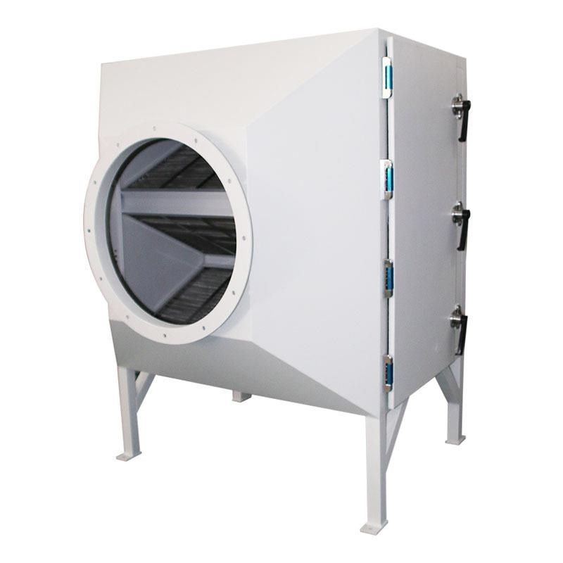 工业除固废物过滤箱非标订购烤漆双开门金属网过滤箱