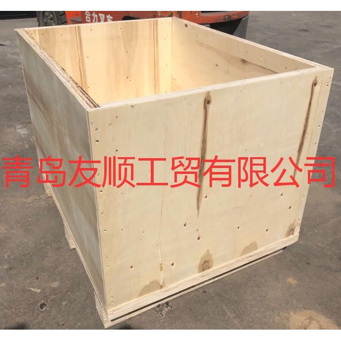 青岛出口免熏蒸包装箱木箱厂家直销木质包装箱托盘木箱
