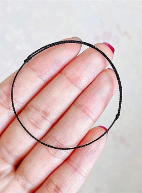 可调简单超细网红高端红绳手炼串动物年手炼脚炼.男女细手绳