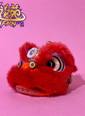 醒狮招财汽车中控台摆件桌面网红C车载一路平安中式工艺品装饰礼