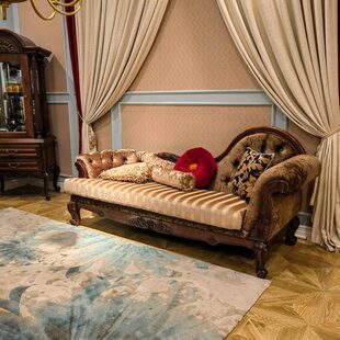 贵妃躺椅单人沙发床美实木贵妃椅客厅卧室椅乡村古典人美式榻太妃