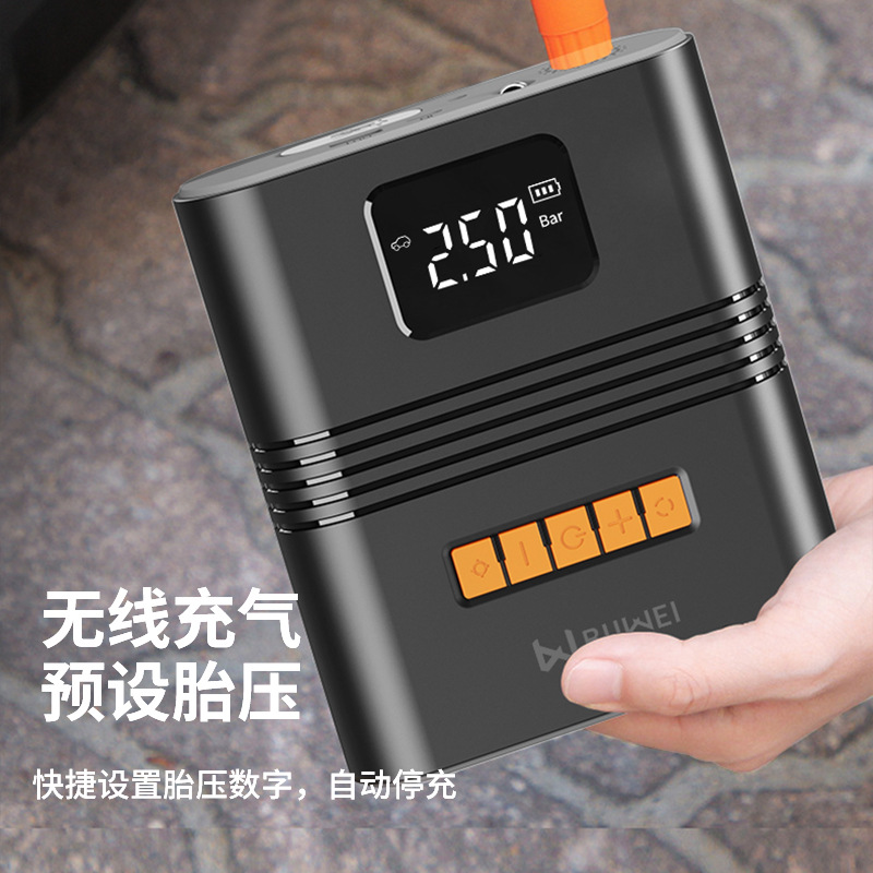 车载充气泵应急启动电源一体机打气泵电动汽车气垫床游泳圈池气泵