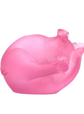 琉璃工艺品掌上明猪高档礼品生肖猪生日摆件客厅前台开业招财摆设