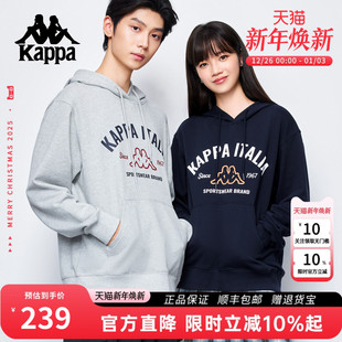 复古套头连帽衫 情侣卫衣女休闲宽松美式 上衣男 秋冬新款 Kappa卡帕