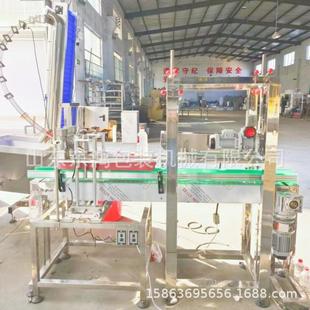 自动压盖机塑防盖封口机增加自动理盖挂盖压盖