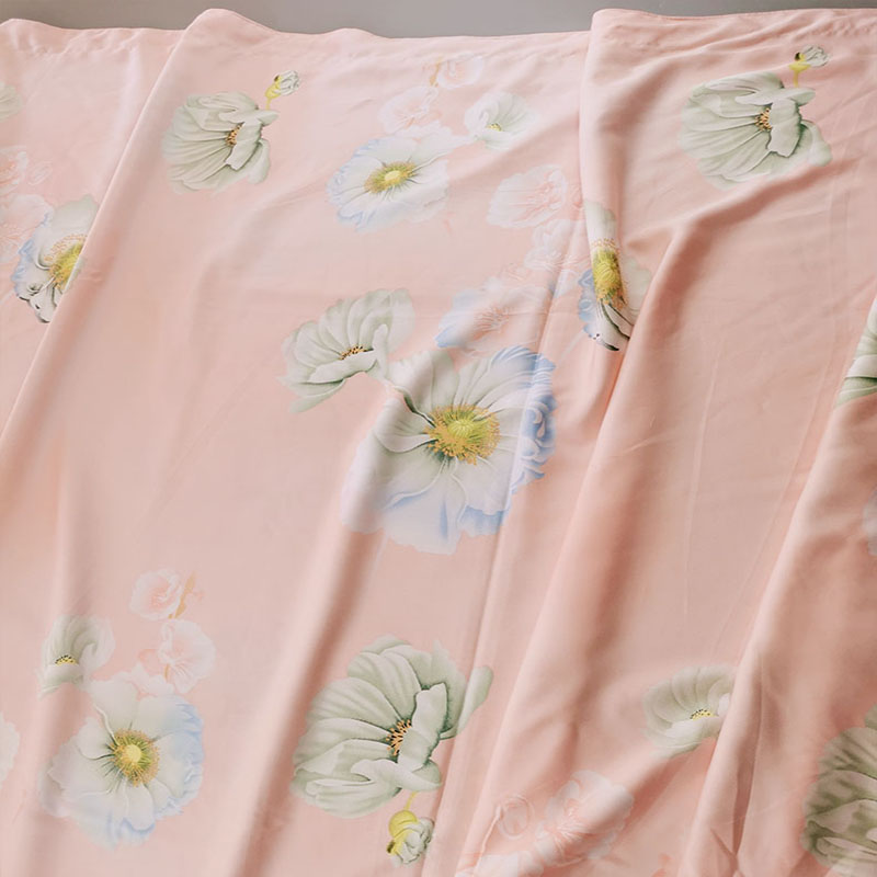 桑棉绸被子天丝棉绸夏凉被绵绸布料天丝夏被床单单件被单夏天夹被