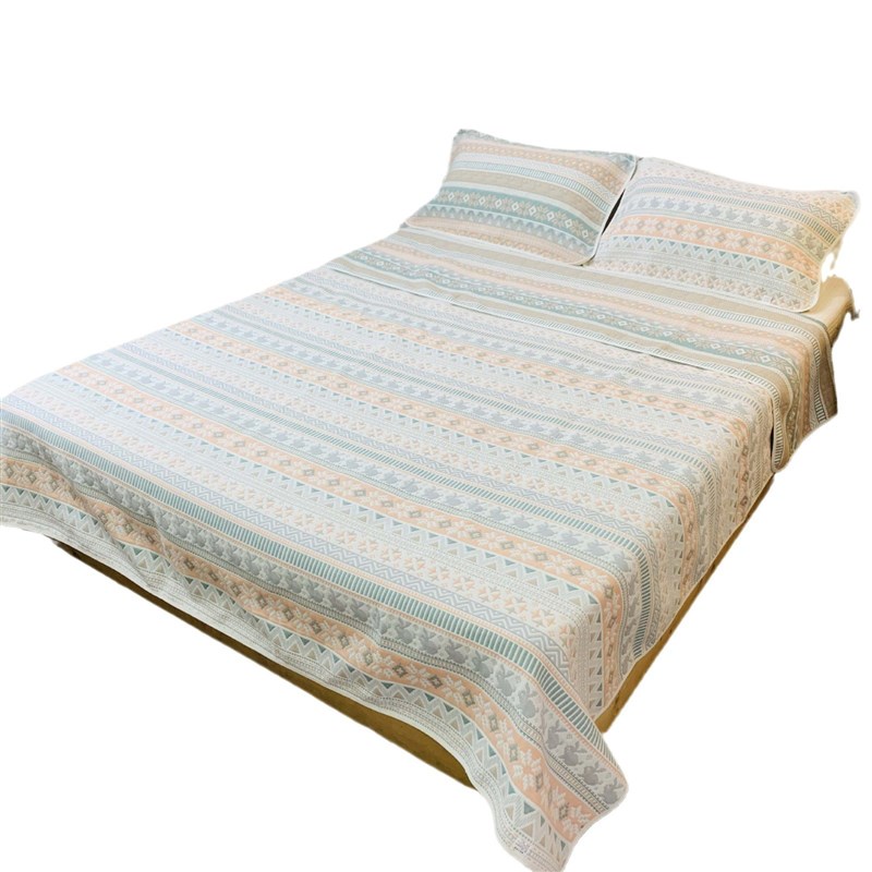 A类六层纱布软凉席加大尺寸6层纱布床单四季通用款单件席